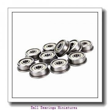 4mm x 8mm x 3mm  ZEN mr84-2rs-zen Ball Bearings Miniatures