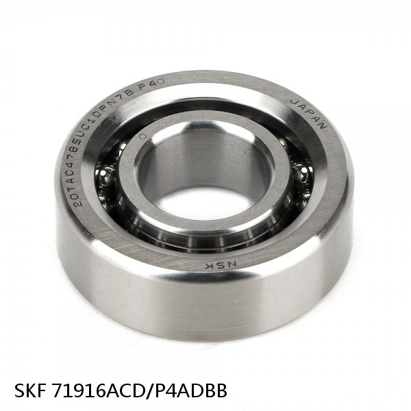 71916ACD/P4ADBB SKF Super Precision,Super Precision Bearings,Super Precision Angular Contact,71900 Series,25 Degree Contact Angle #1 image