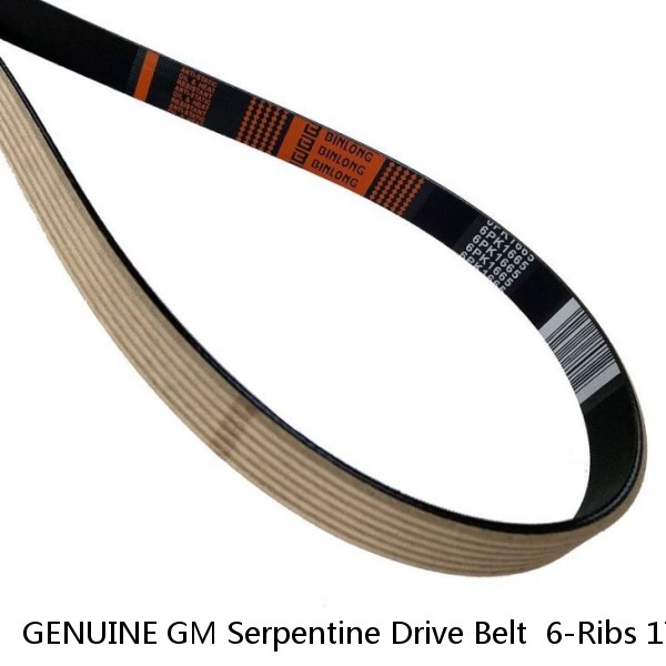 GENUINE GM Serpentine Drive Belt  6-Ribs 1760mm 88986806 1987-1998  PONTIAC  #1 image