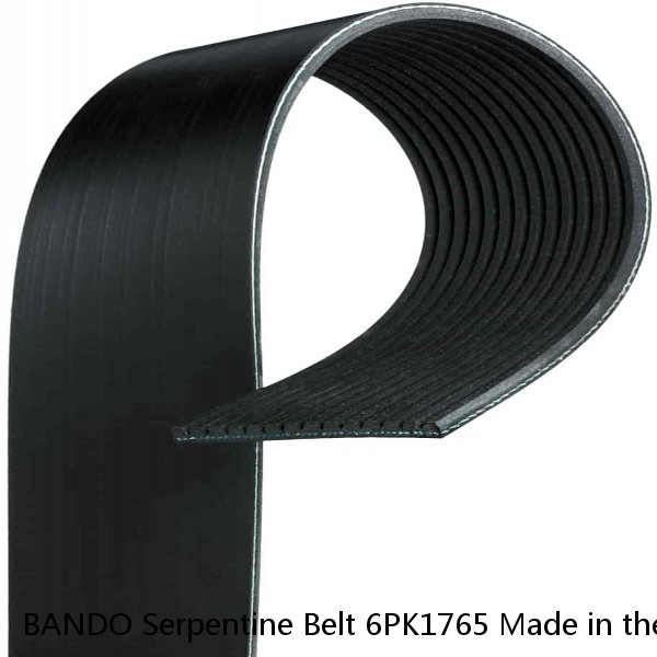 BANDO Serpentine Belt 6PK1765 Made in the USA OEM Quality #1 image