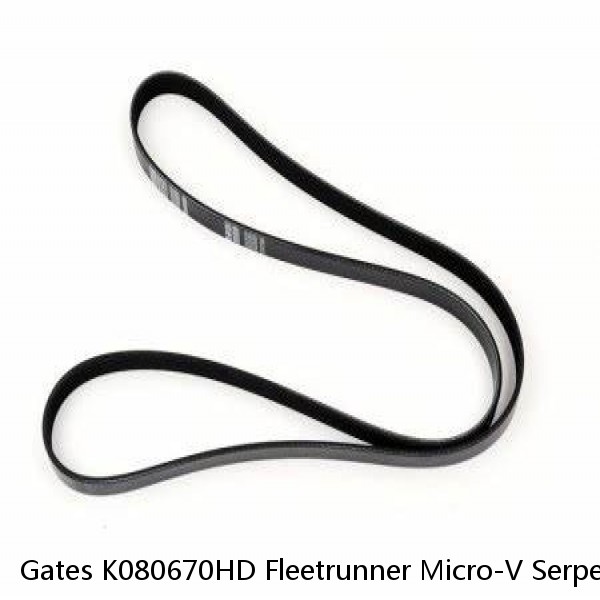 Gates K080670HD Fleetrunner Micro-V Serpentine Belt #1 image
