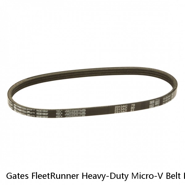 Gates FleetRunner Heavy-Duty Micro-V Belt K080670HD for 05-07 Freightliner MT45 #1 image