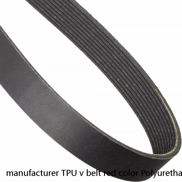 manufacturer TPU v belt red color Polyurethane conveyor belt #1 image