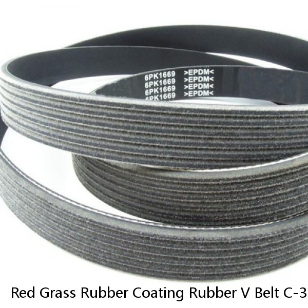 Red Grass Rubber Coating Rubber V Belt C-311 #1 image