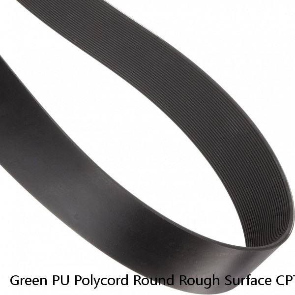 Green PU Polycord Round Rough Surface CPT Timing Small V Bando Manufacturer Flat Drive Transmission Thermocol Polyurethane Belt #1 image